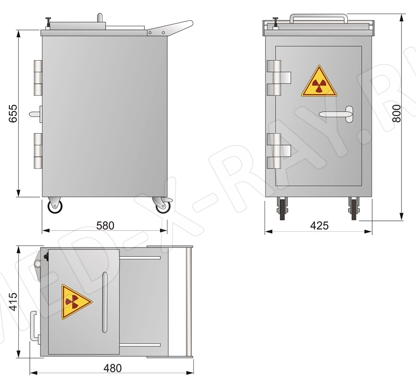 Контейнер для перевозки радиоактивных отходов «TISSA-RP»