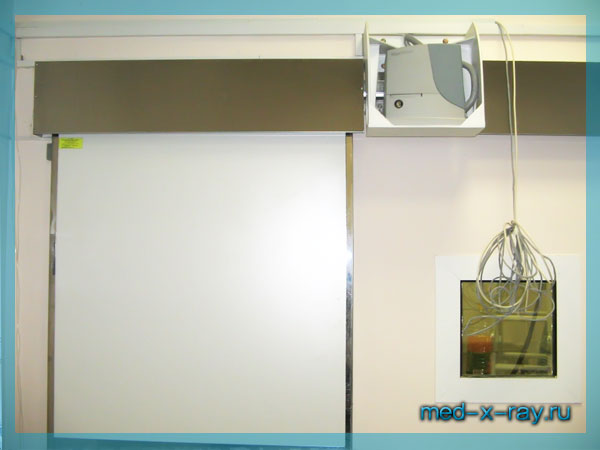 откатная рентгенозащитная дверь