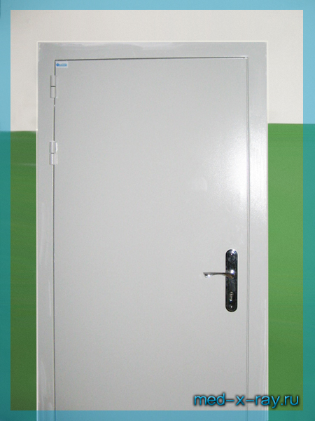 однопольная рентгенозащитная дверь