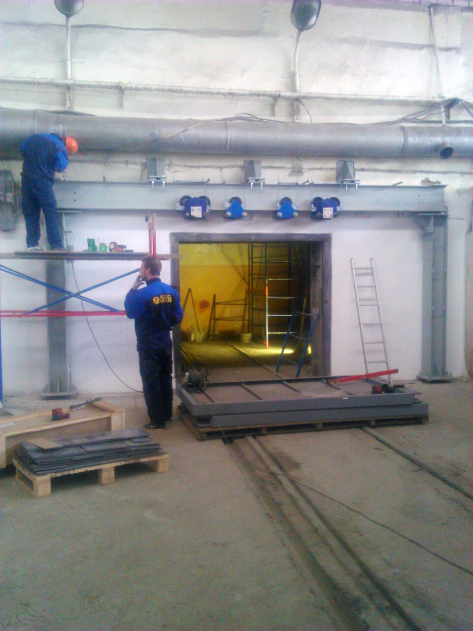 ОАО «РУСПОЛИМЕТ» монтаж рентгенозащитных ворот